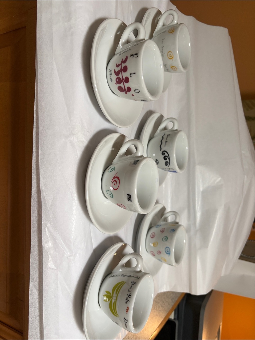Italian Espresso Cups - set of 6